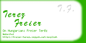 terez freier business card